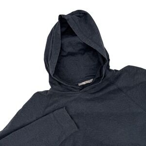 Vince Mens Gray Heathered Cotton‎ Blend Long Sleeve Hoodie Size Large